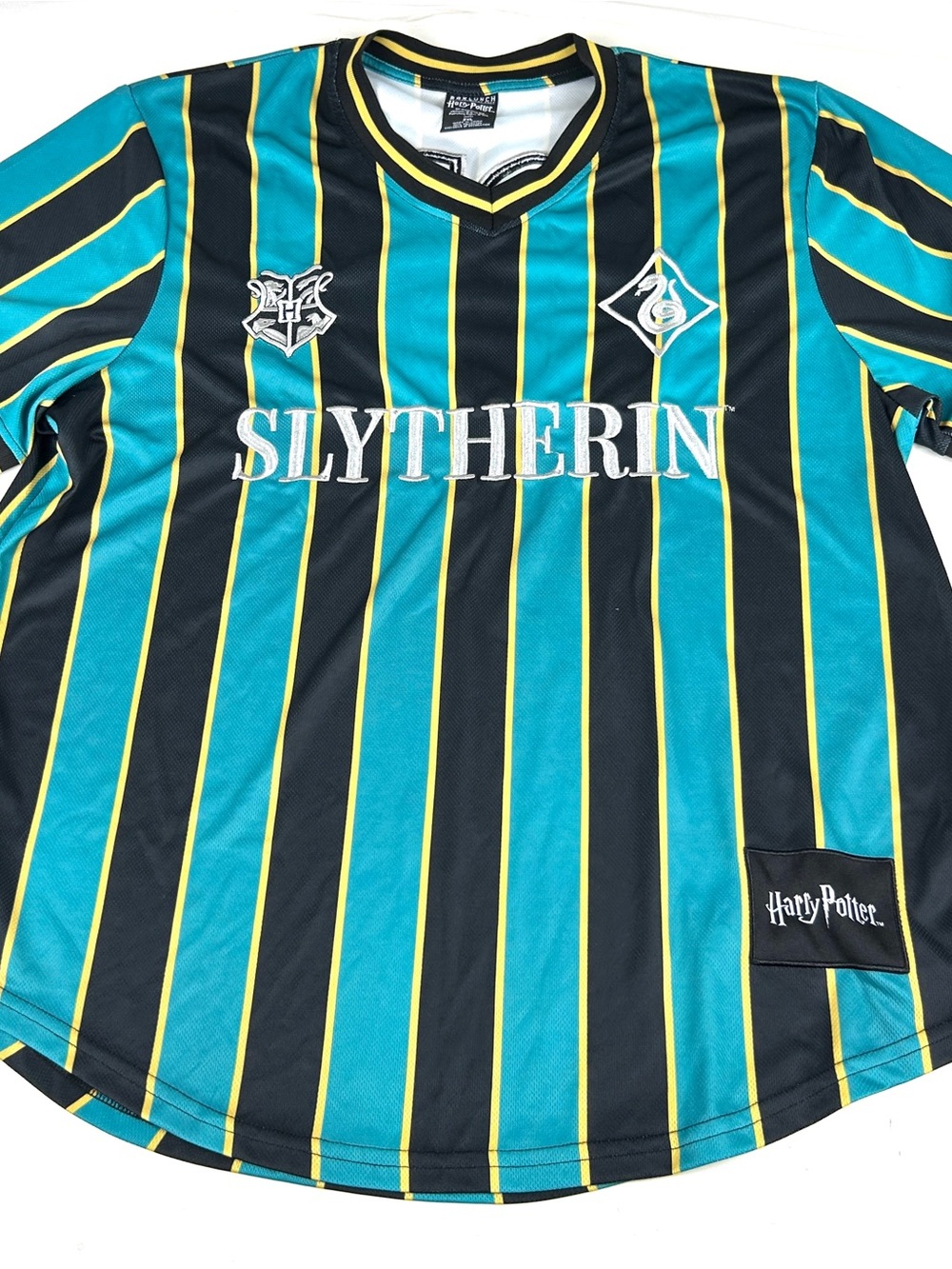 Harry Potter Slytherin #7 Jersey Box Lunch Adult Size 2XL Green Soccer Style